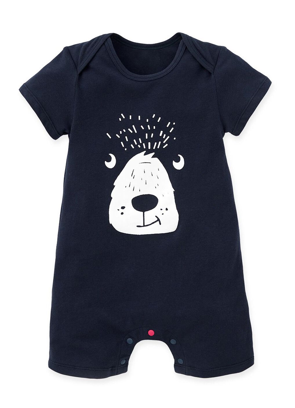 Polar Bear Baby Cotton S/S Romper, , hi-res image number 0