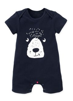 Polar Bear Baby Cotton S/S Romper, , hi-res