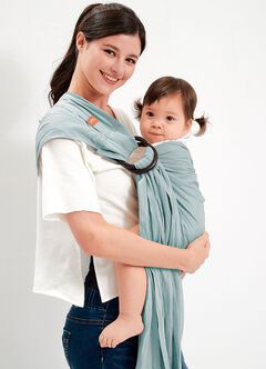 Solid Linen Baby Ring Sling, , hi-res