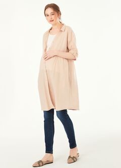 Maternity Stretch Skinny Jeans, Navy, hi-res