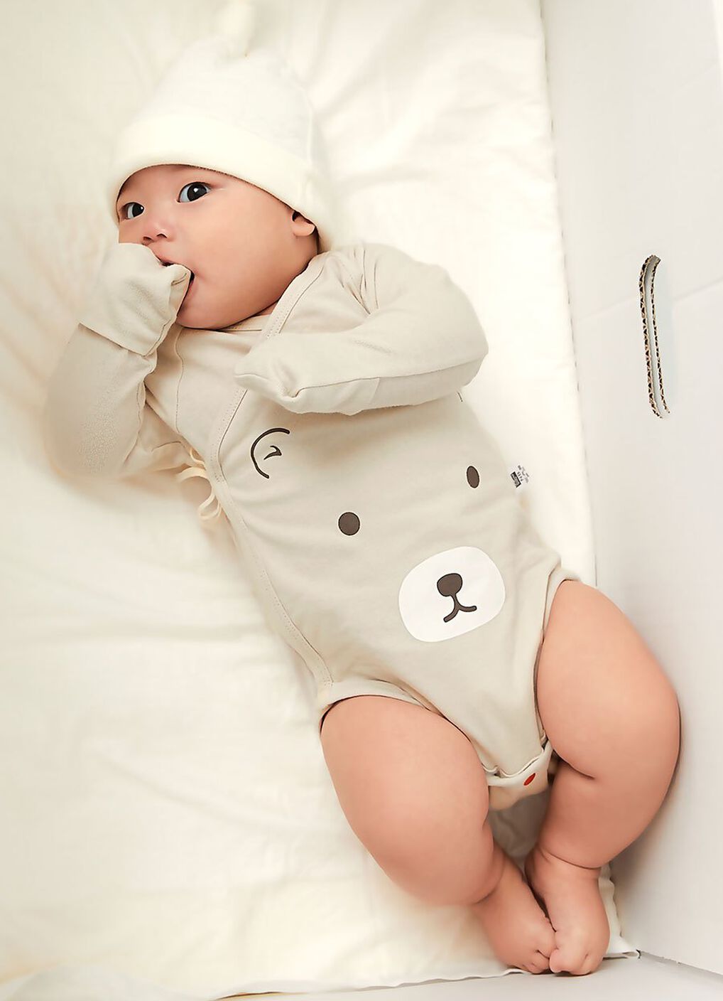 Little Bear Newborn Cotton L/S Bodysuit, , hi-res image number 1