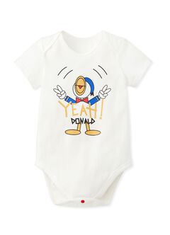 Disney Donald Duck Baby Cotton Short Sleeve Bodysuit, , hi-res