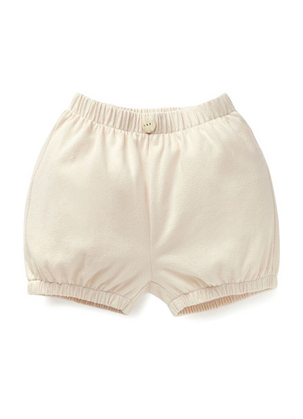 Baby Cotton Wide-leg Shorts, Cream, hi-res image number 0