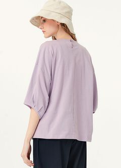 Lantern Sleeves Cotton M&N Top, , hi-res