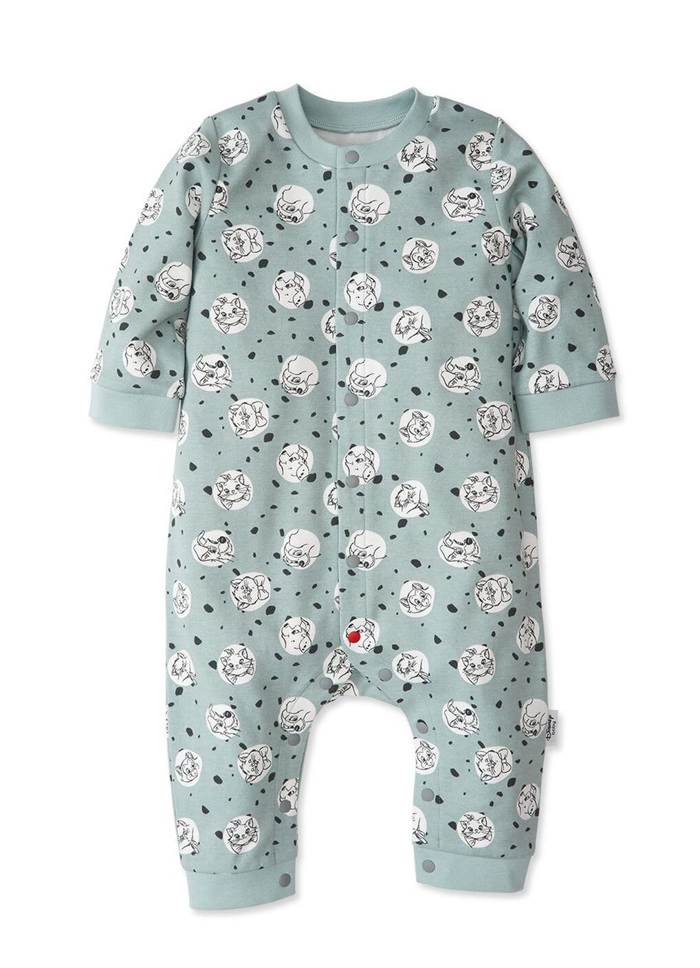 Baby Long Sleeve One Piece Outfit, Blue Grey, hi-res image number 0