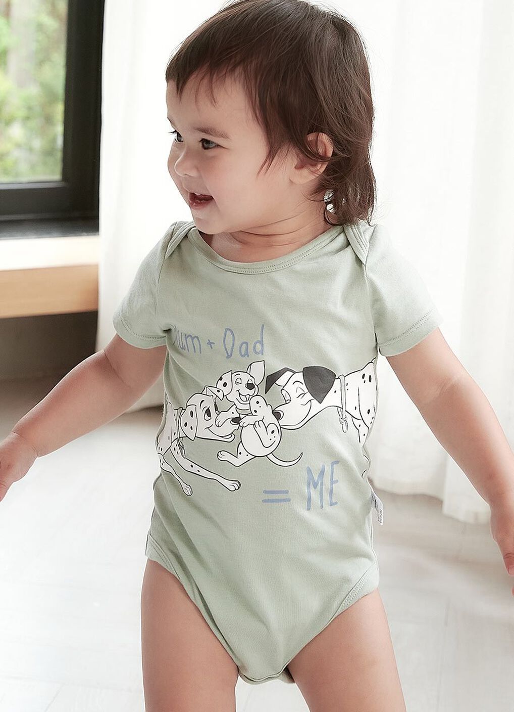 Disney Dalmatians Family Baby Cotton Short Sleeve Bodysuit, , hi-res image number 1