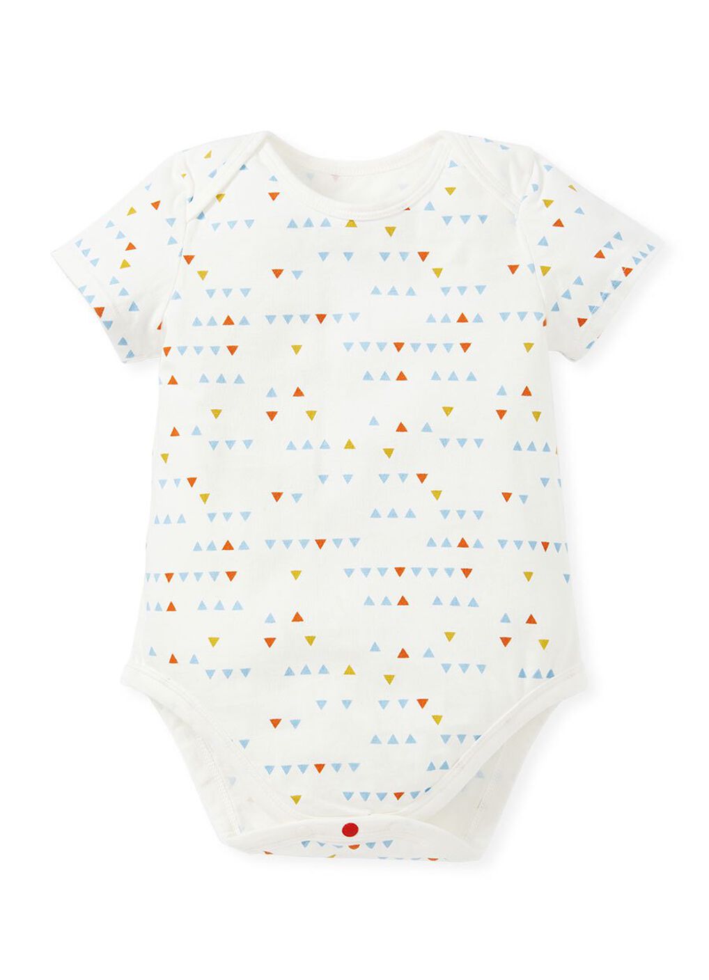 Geometry Baby Cotton Short Sleeve Bodysuit 2 Pack, Light Blue, hi-res image number 1