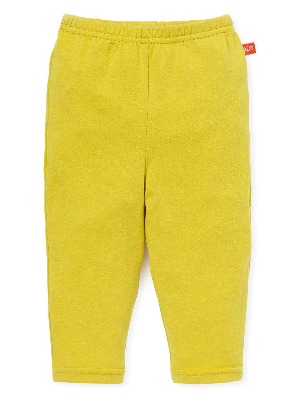 Baby Cotton Full-length Leggings, Mustard, hi-res image number 0