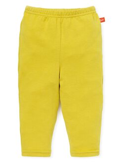 Baby Cotton Full-length Leggings, Mustard, hi-res