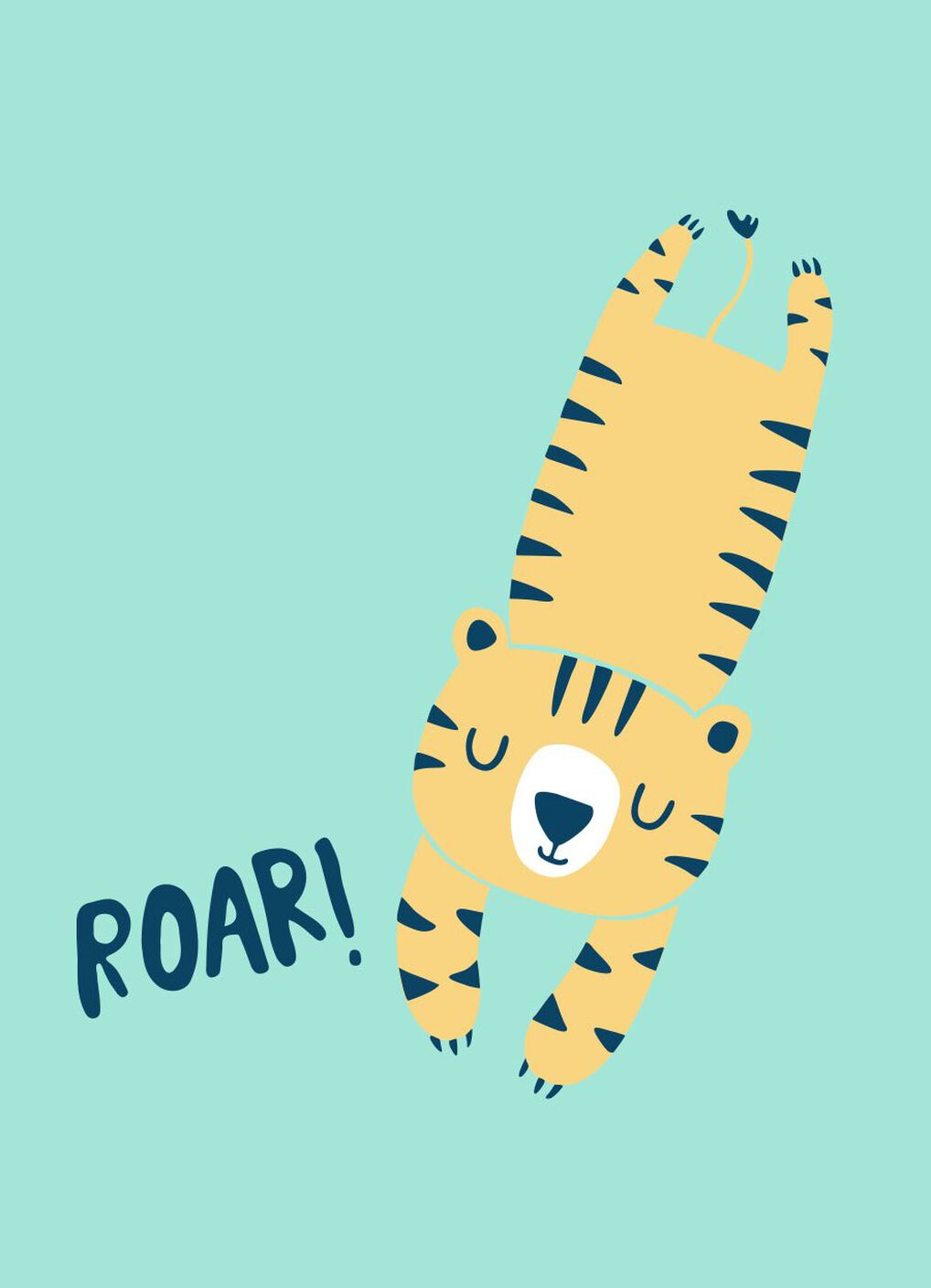 Tiger Baby Cotton S/S Romper, , hi-res image number 1