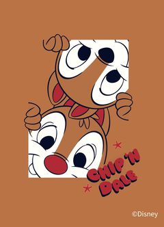 Disney Chipmunk Twins Baby Cotton Short Sleeve Romper, , hi-res