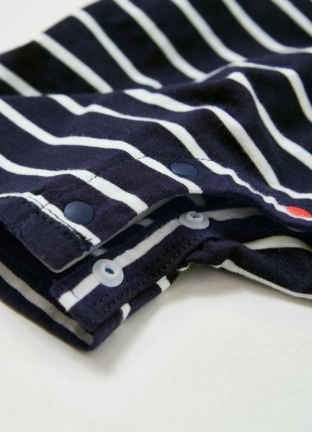 Striped Baby Polo Romper, , hi-res image number 3