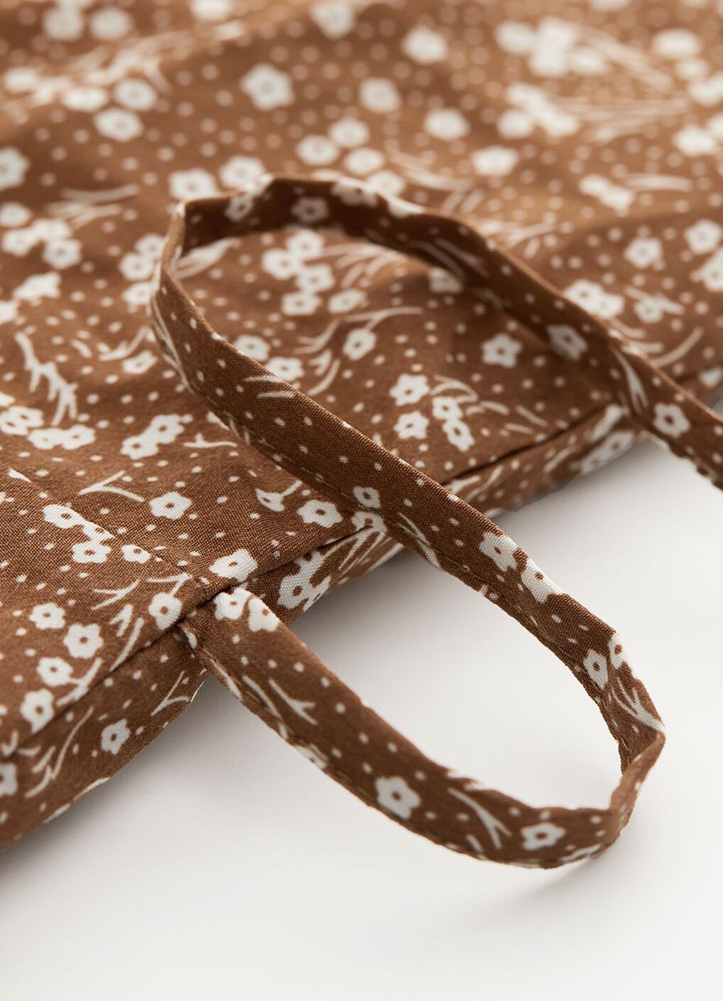 Floral Print V-Neck Maternity & Nursing Dress, Brown, hi-res image number 5