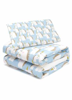Optimum Temp. Antibacterial Summer Quilt (Unicorn), Blue Grey, hi-res