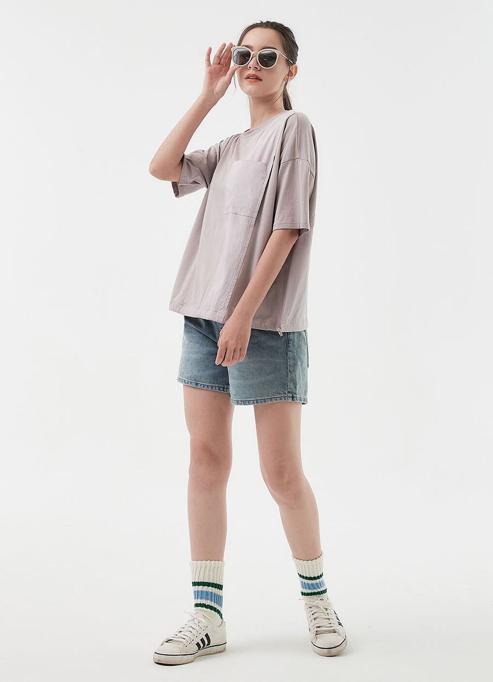 Blend Short Sleeve Maternity & Nursing Top, , hi-res image number 0