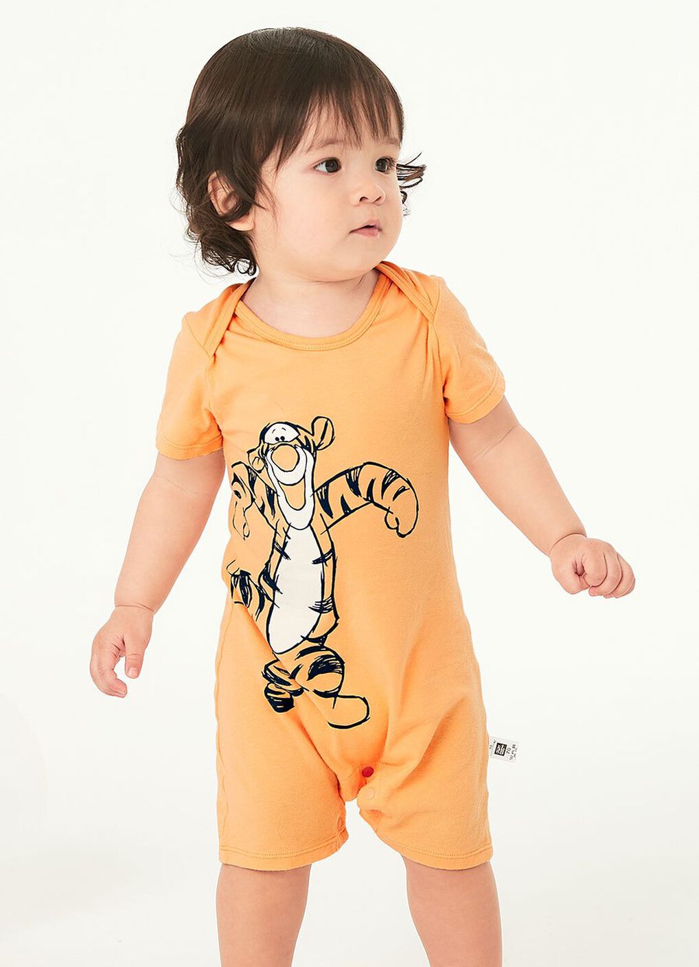 Disney Tigger Baby Cotton S/S Romper, Orange, hi-res image number 2