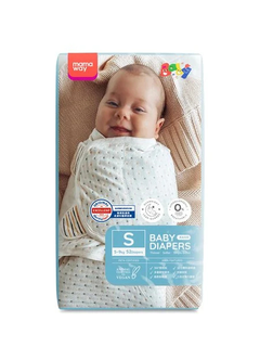 Mamaway Baby Diapers (S, 52pcs), , hi-res