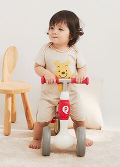 Disney Winnie The Pooh Baby Cotton S/S Romper, Cream, hi-res