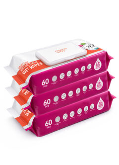 Multi-Use Anti-Bacterial Wet Wipes (3 packs per set), , hi-res
