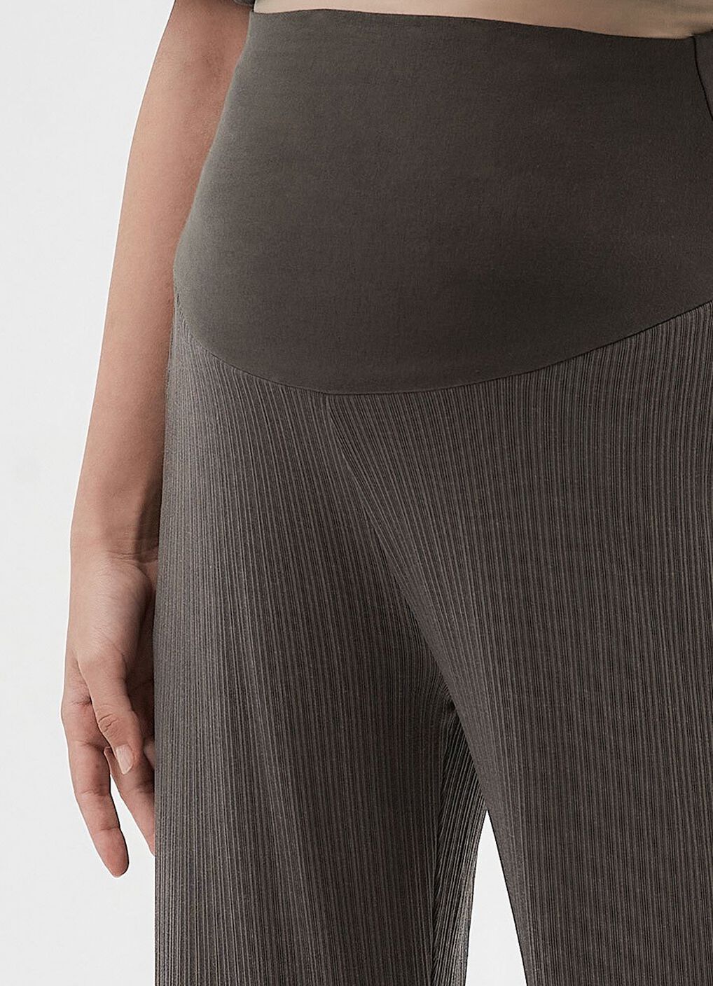 Pleated Maternity Straight Leg Pants, , hi-res image number 4