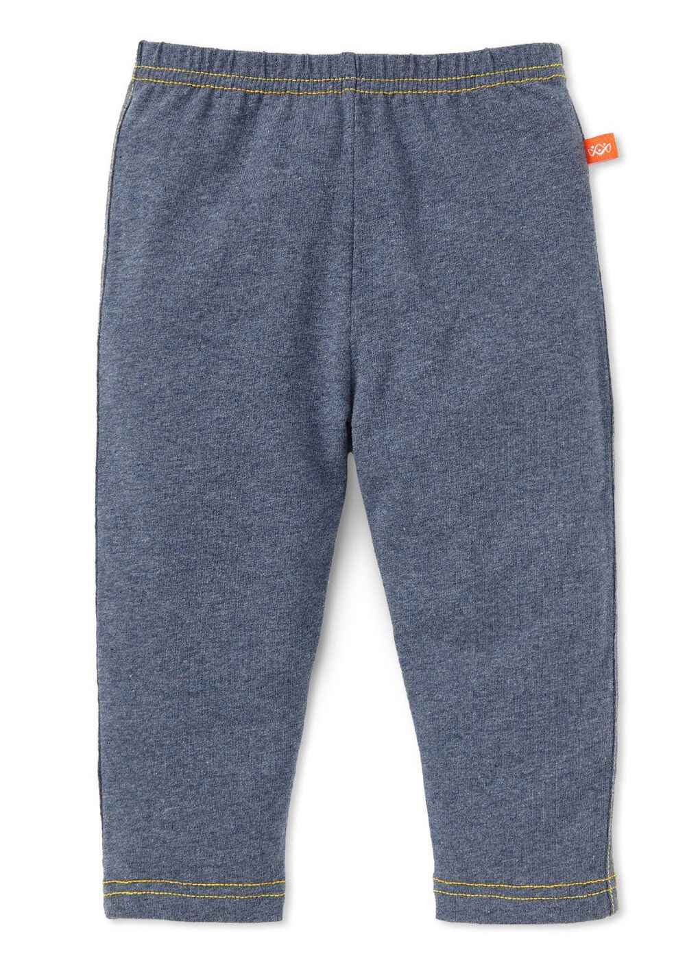 Baby Cotton Full-length Leggings, Blue, hi-res image number 0