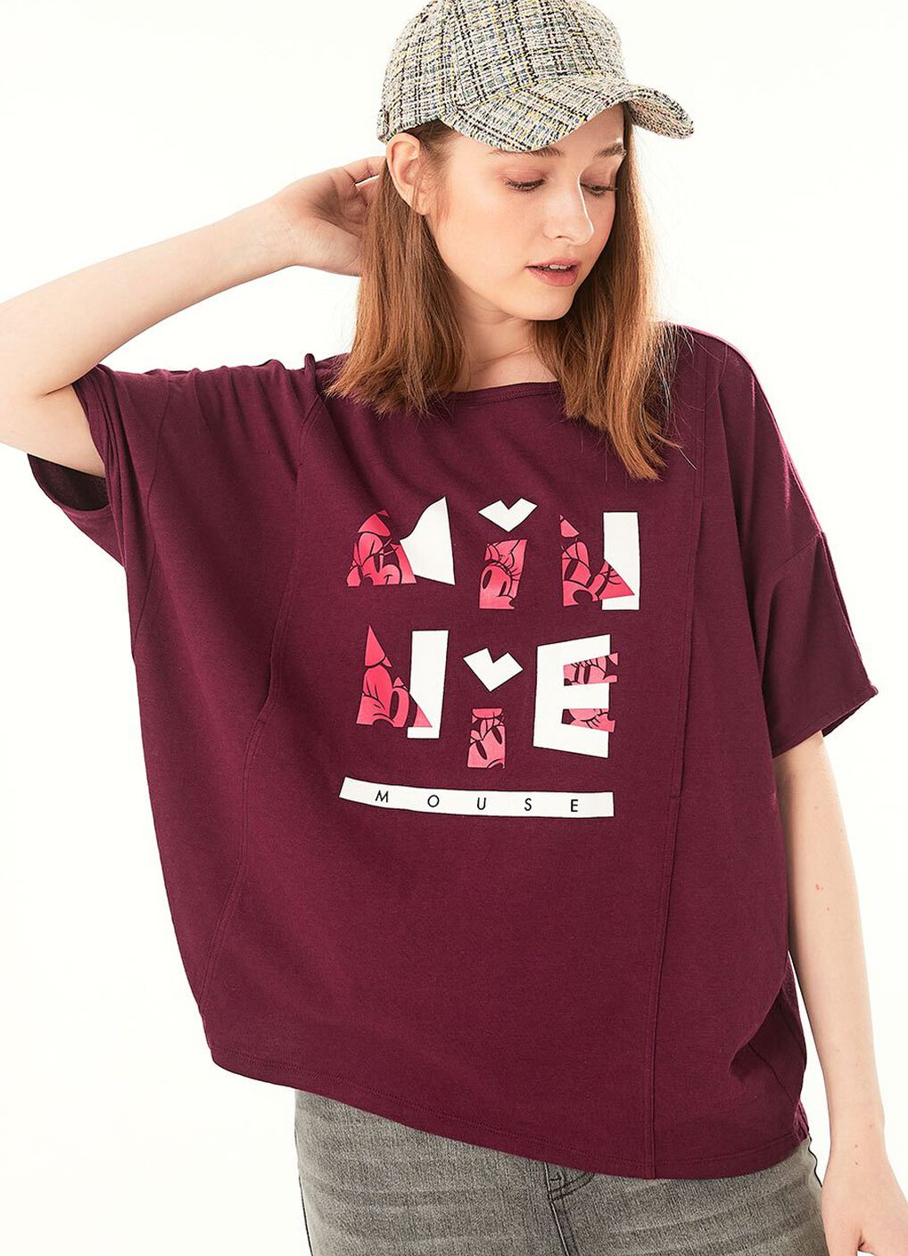 Disney Minnie Maternity & Nursing Top, Berry, hi-res image number 0