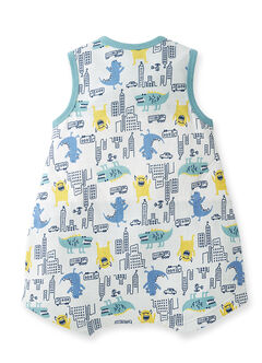Lightweight Optimum Temp. Sleep Suit-Monster War, , hi-res