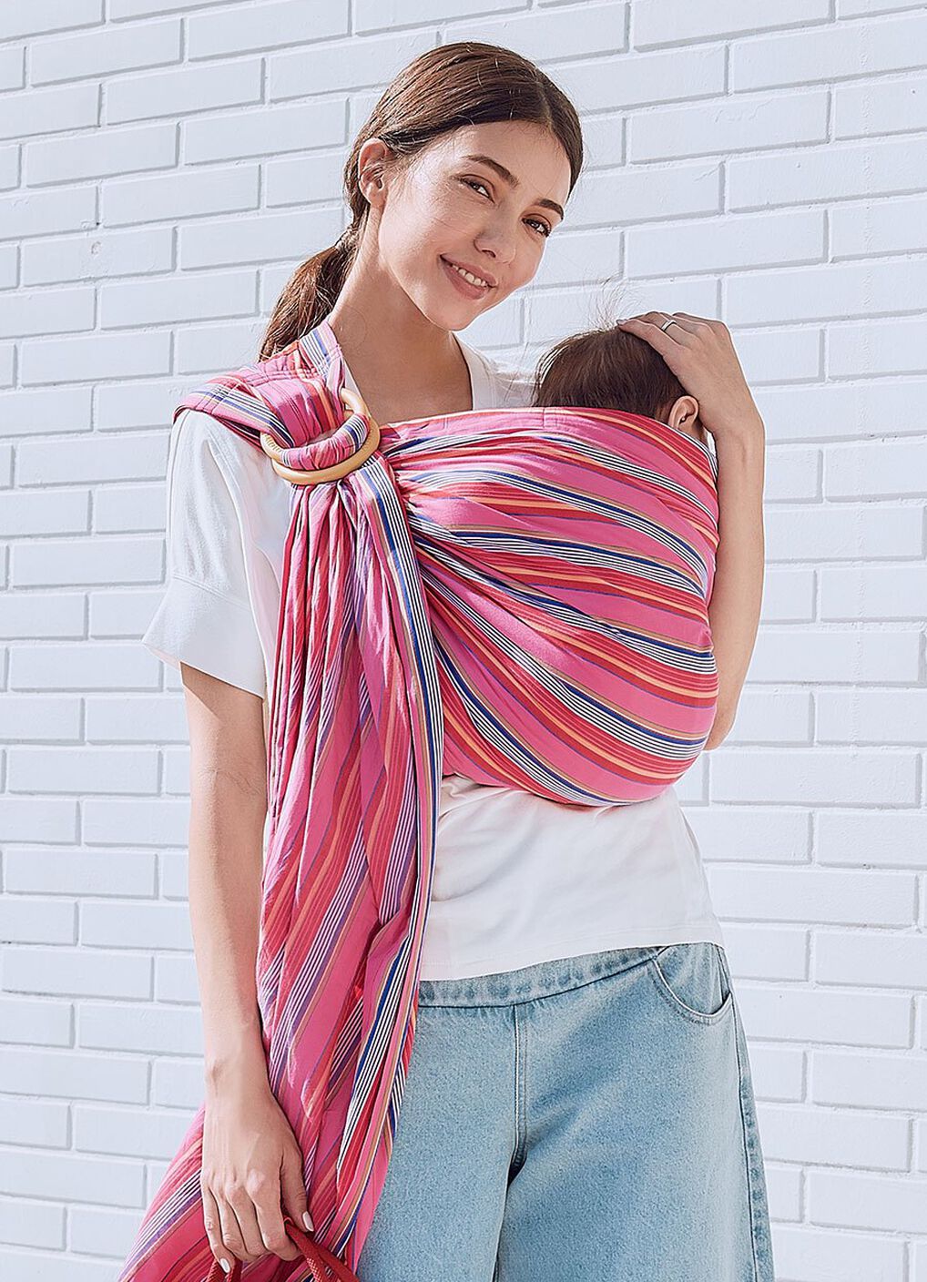 Chibi Maruko Chan Baby Ring Sling, Red, hi-res image number 2