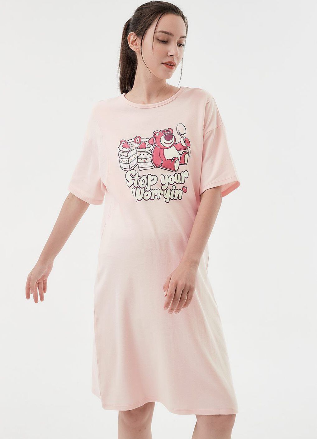 Disney Lotso Loves Dessert Maternity & Nursing Pyjama Dress, , hi-res image number 2