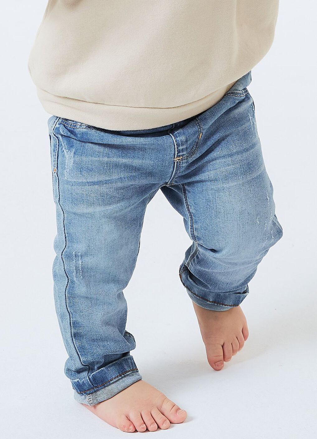 Baby Ripped Slim Jeans, , hi-res image number 1