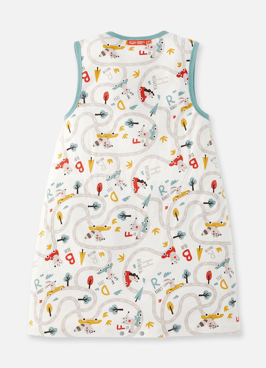 Lightweight Optimum Temp. Sleep Suit-Jungle Bumper Car, , hi-res image number 1