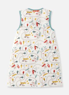 Lightweight Optimum Temp. Sleep Suit-Jungle Bumper Car, , hi-res