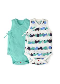 Newborn Cotton Mesh Sleeveless Bodysuit 2 Pack, , hi-res