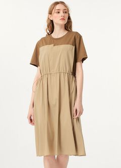 Patchwork M&N Dress, Brown, hi-res