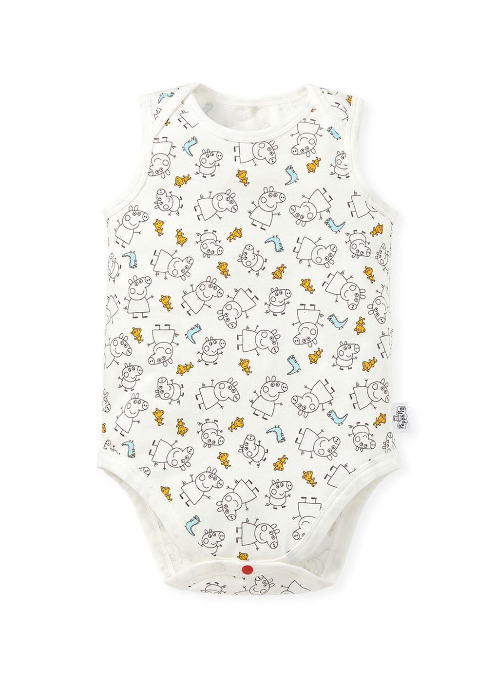 Line Arts Peppa Pig Baby Cotton S/L Bodysuit 2 Pcs Pack, Sage Green, hi-res image number 1