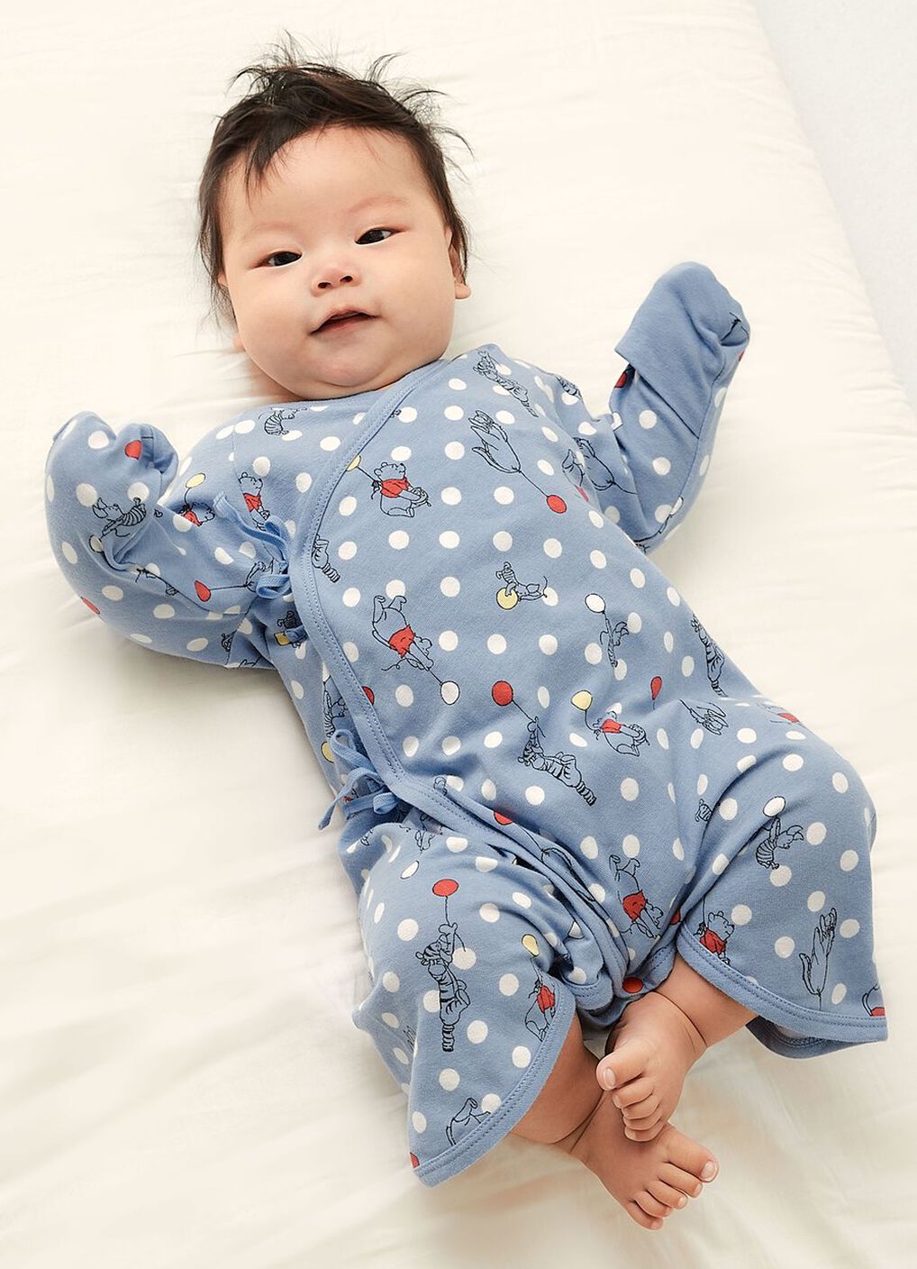 Disney Winnie The Pooh Newborn Cotton L/S Romper 2 Pcs Pack, , hi-res image number 1