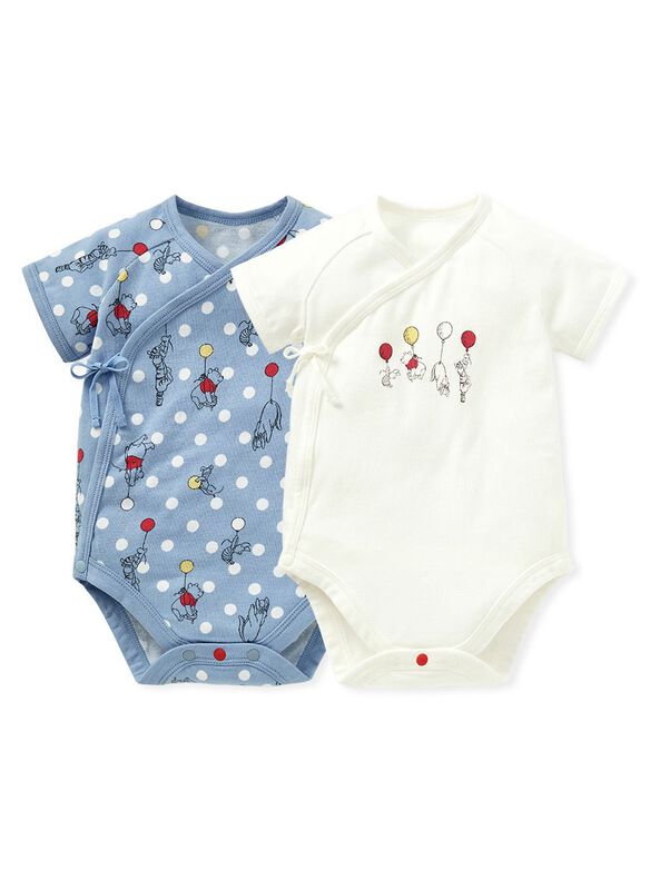 Disney Winnie The Pooh Newborn Cotton S/S Bodysuit 2 Pcs Pack