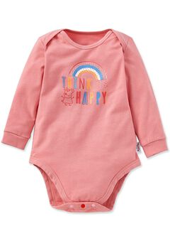 Rainbow Peppa Pig Baby Cotton Long Sleeve Bodysuit, , hi-res