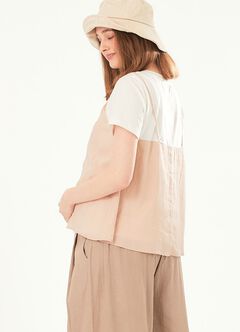 2 in 1 Maternity & Nursing Spliced Top, , hi-res