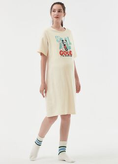 Disney Morning Mickey Maternity & Nursing Pyjama Dress, , hi-res