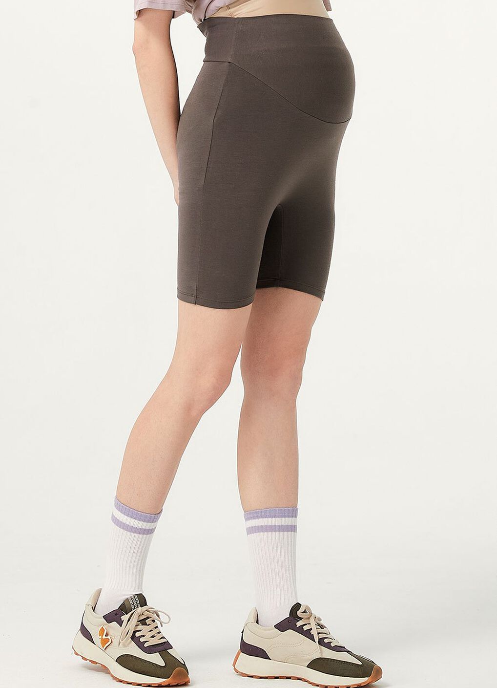 Ultra-Stretch Maternity Biker Shorts, , hi-res image number 2