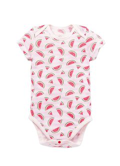 Baby Cotton Mesh Short Sleeve Bodysuit 2 Pack, Rose, hi-res