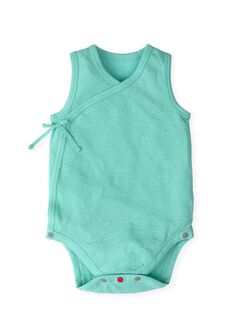 Newborn Cotton Mesh Sleeveless Bodysuit 2 Pack, Sage Green, hi-res