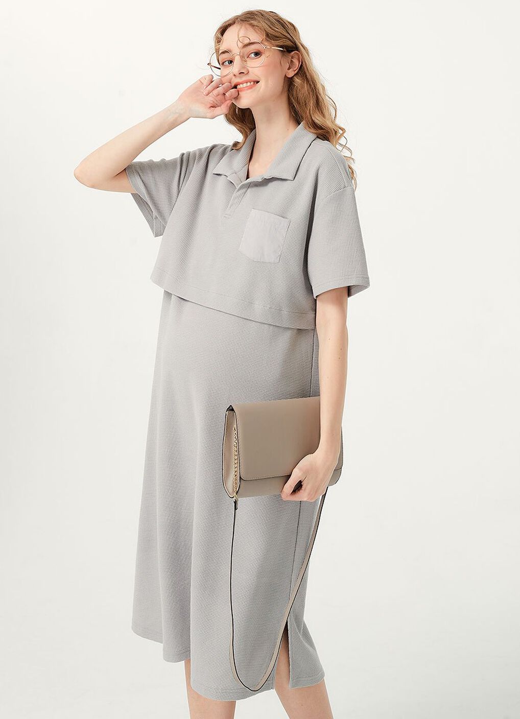 Waffle M&N Polo Dress, , hi-res image number 2