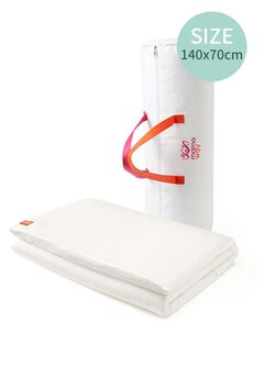 Non-toxic Cot Mattress Topper With Cover 140X70cm, , hi-res