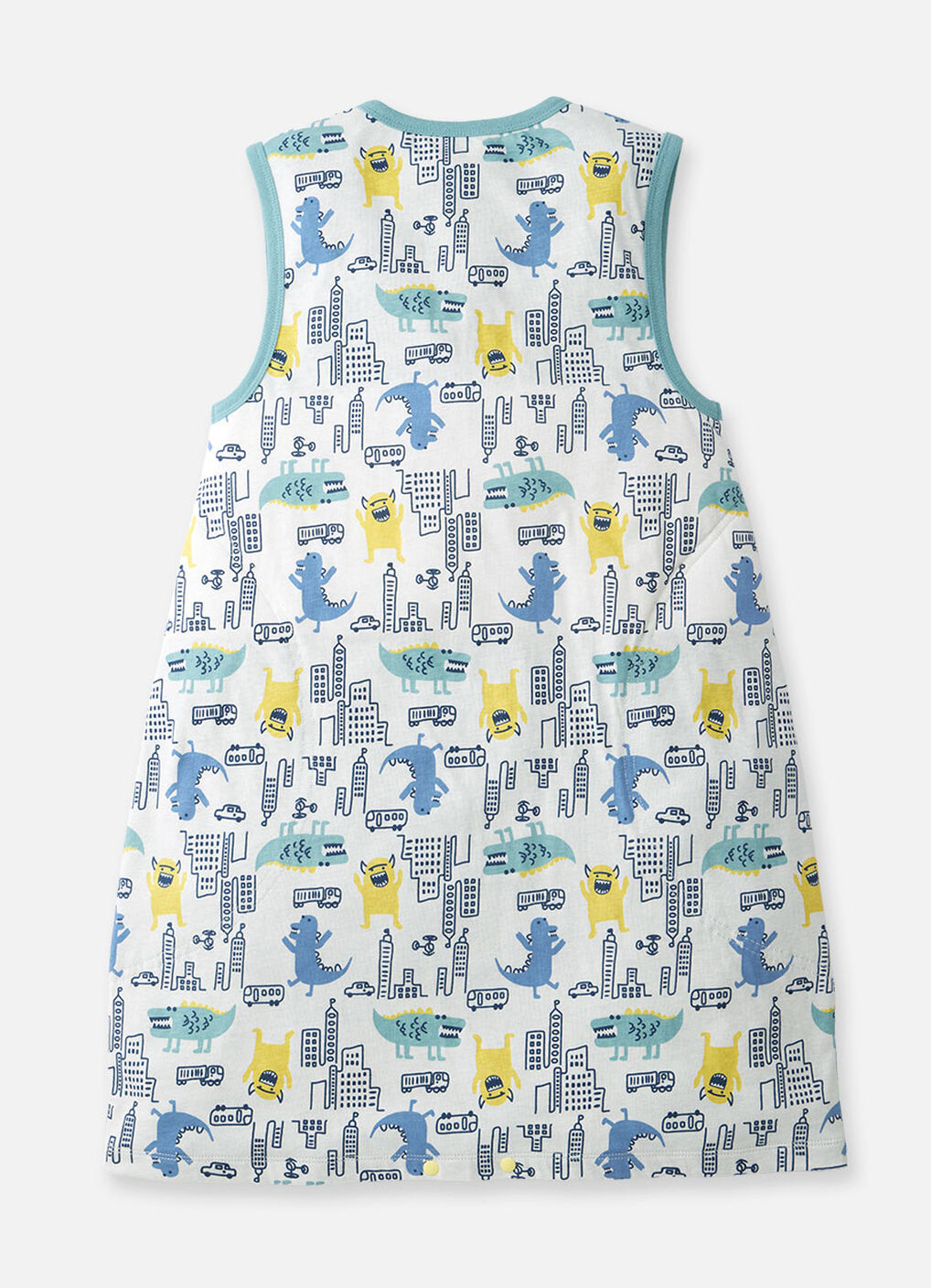 Lightweight Optimum Temp. Sleep Suit-Monster War, , hi-res image number 1