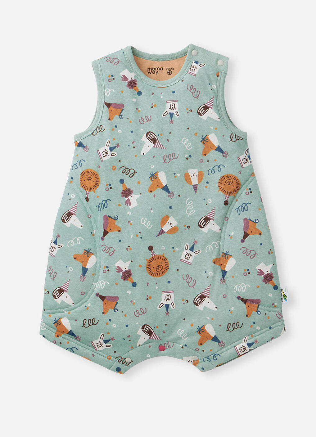 Lightweight Optimum Temp. Sleep Suit-Doggie Party, , hi-res image number 0