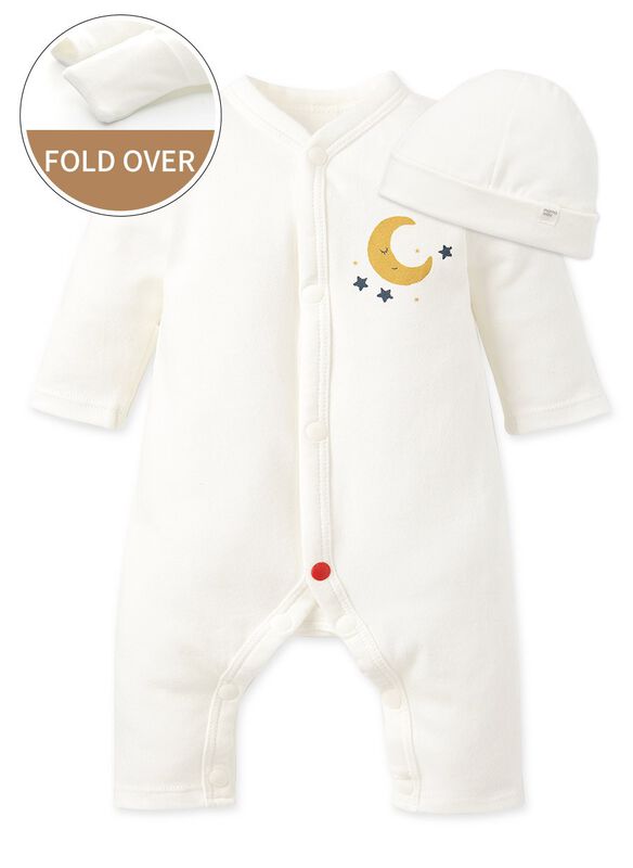 Premature Long Sleeve Jumpsuit & Hat Set