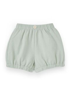 Baby Cotton Wide-leg Shorts, Green, hi-res