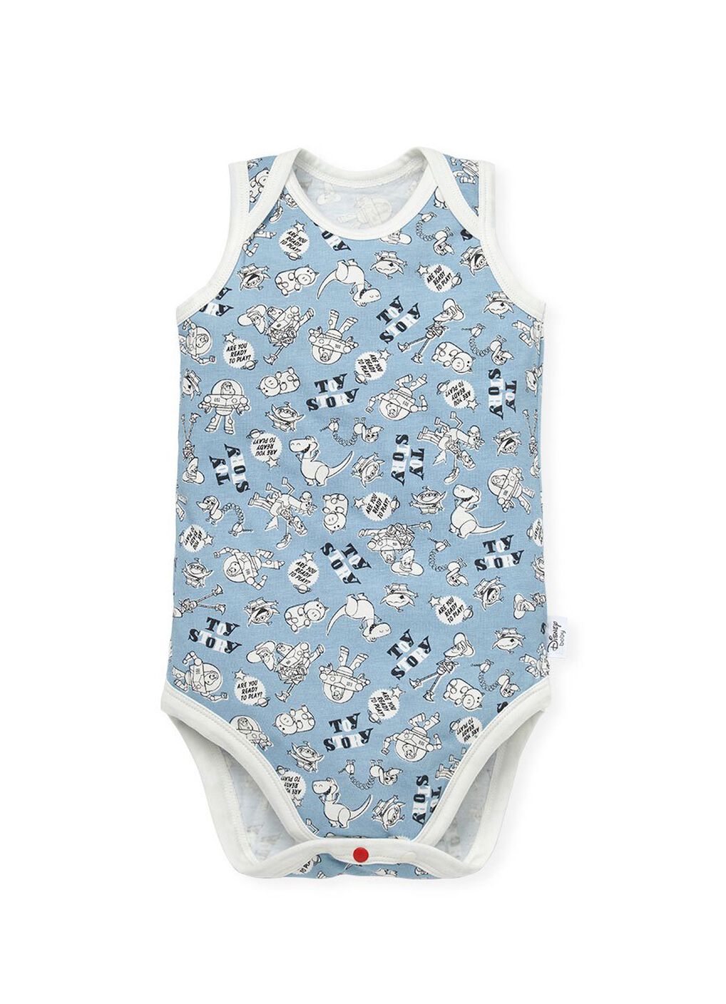 Baby Cotton Sleeveless Bodysuit 2 Pack, Mid Blue, hi-res image number 1
